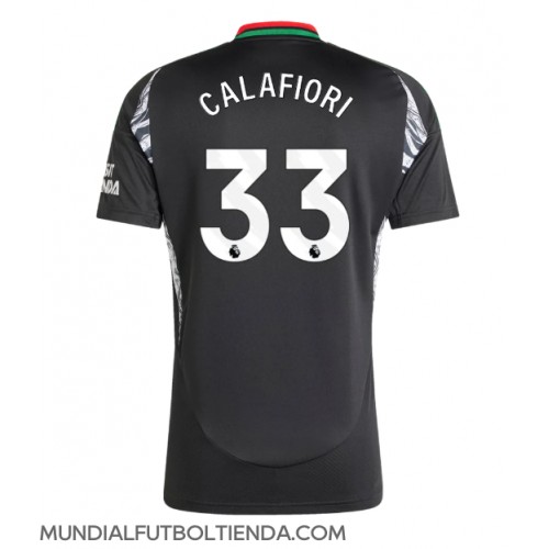 Camiseta Arsenal Riccardo Calafiori #33 Segunda Equipación Replica 2024-25 mangas cortas